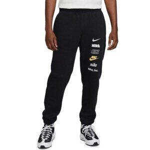 Nike NSW Sportswear Club Plus Logo Pants Joggers Black Mens Size 2XL DX0795-010